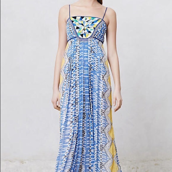 Ranna Gill Dresses & Skirts - Anthropologie Ranna Gill Embellished Maxi Dress Sm